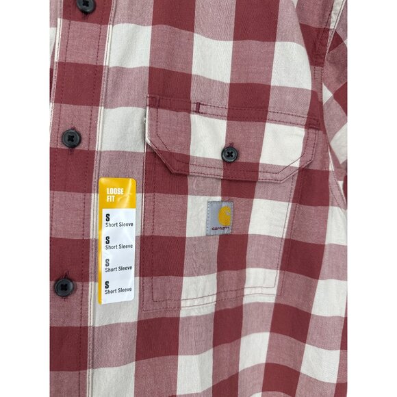 Carhartt TW4625-M Loose Fit Midweight Short Sleeve Shirt Men Size Small Workwear - Picture 2 of 13